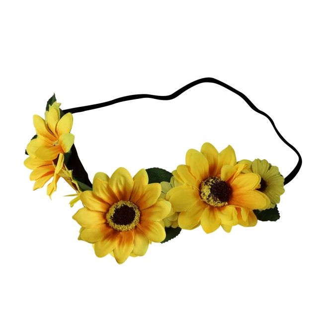 Blumenhaarband mit gelben Blumen