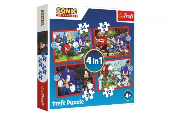 Puzzle 4er-Set Abenteuer von Sonic