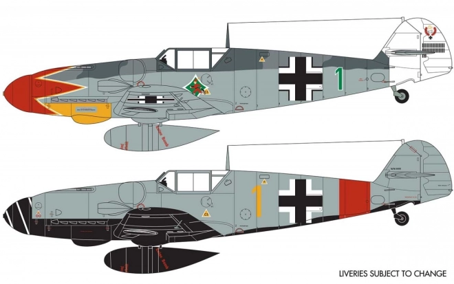 Plastikmodell Messerschmitt BF109G-6 im Maßstab 1:72