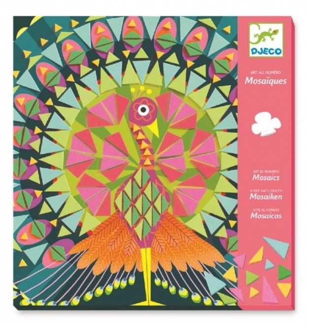 Mosaikbilder Pfau und Eule von Djeco