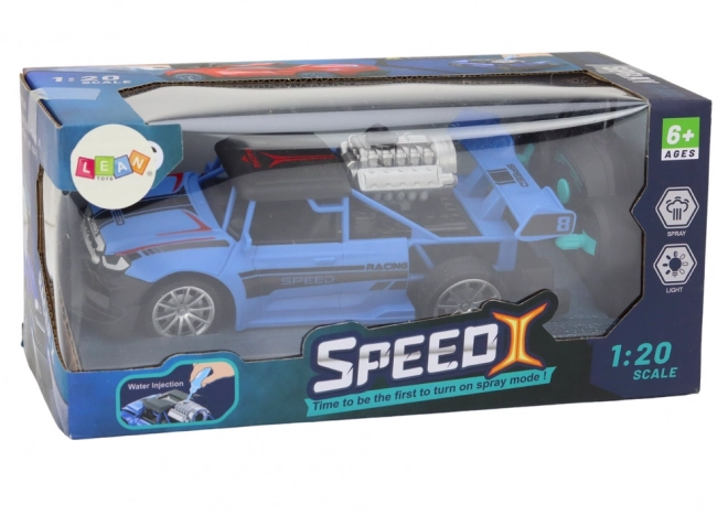 R/C Auto mit Rauch- und Lichteffekt, Blau