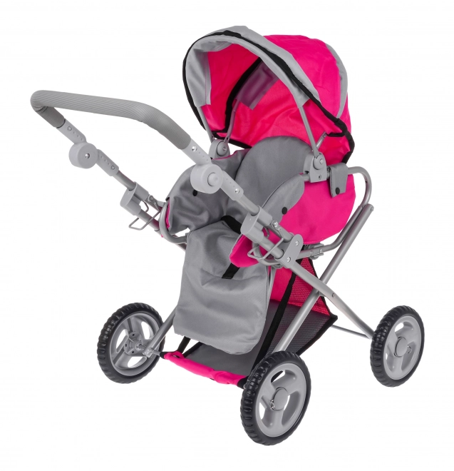 Rosa 2-in-1 Puppenwagen