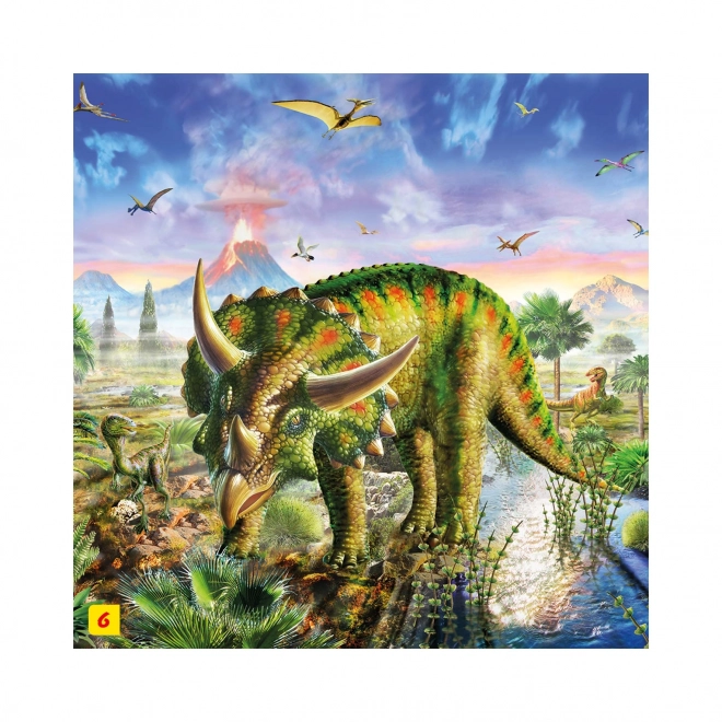 Puzzle mit Dinosaurier-Figur: Tyrannosaurus Rex 60 Teile