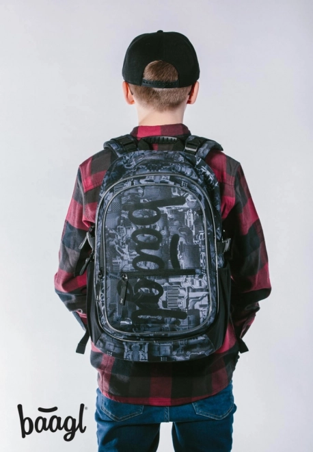 BAAGL Schulrucksack Core Technic