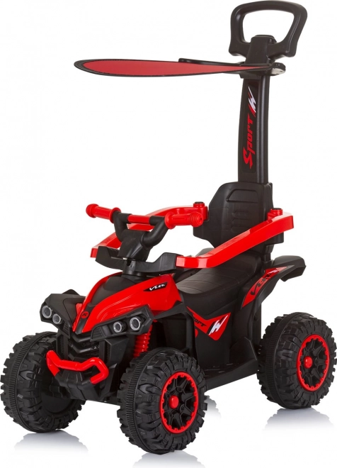 Chipolino Kinderfahrzeug mit Dach und Schubstange ATV Rot