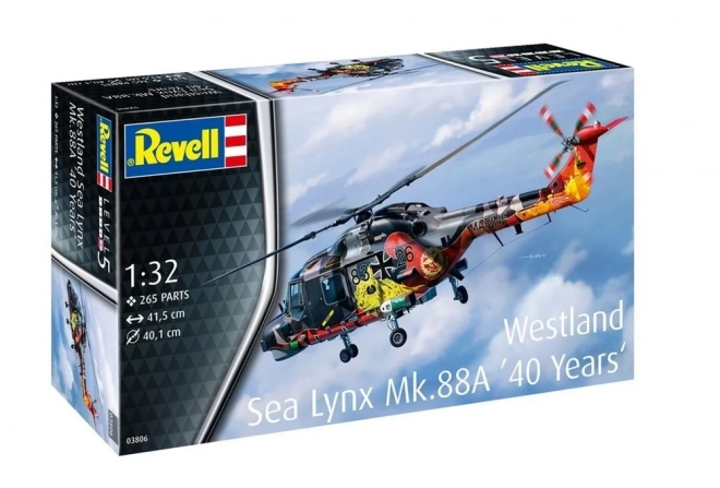 Plastikmodell Hubschrauber Westland Lynx Spezialanstrich 1/32