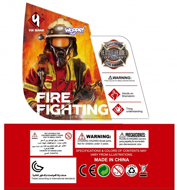 Feuerwehr-Koffer-Set mit Feuerlöscher - 7 Teile