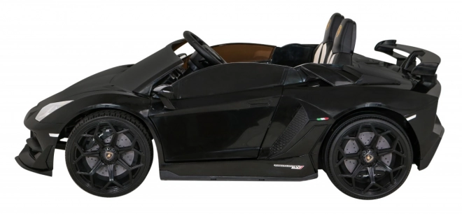 Lamborghini SVJ DRIFT pro 2 Kinder schwarz + Drift-Funktion + Fernbedienung + MP3 LED + langsamer Start