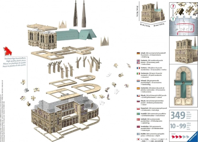Ravensburger 3D Puzzle Notre-Dame Kathedrale Paris