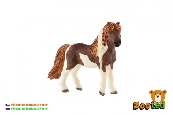 Shetland Pony Kunststofffigur, 12cm – In Beutel