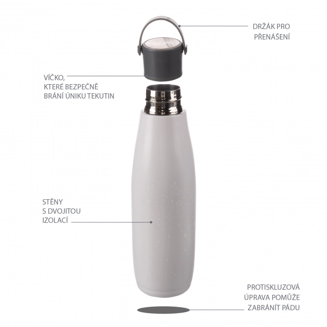 Thermos für Getränke mit Halter 480 ml, Sterne