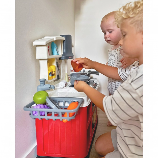 Interaktive spielküche mit wasserdampf und zubehör