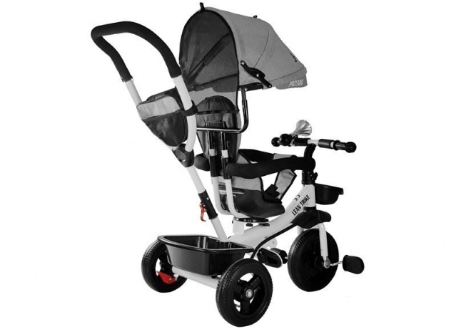 Grauer Dreirad-Kinderwagen