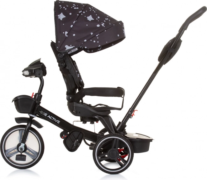 Chipolino Dreirad mit Verdeck Be Active 2-in-1 Obsidian