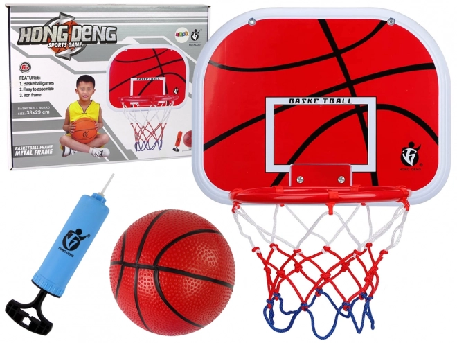 Basketball-Set mit Korb und Ball