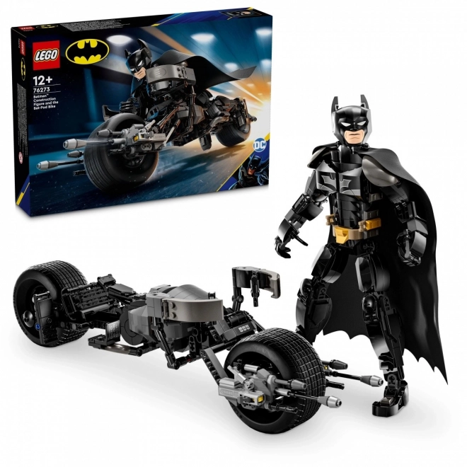 Batman™ und Bat-Pod Motorrad Baufigur