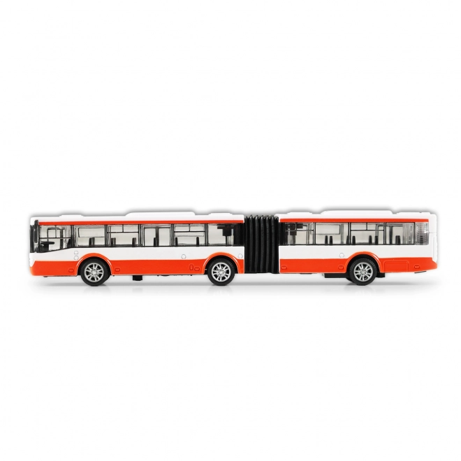 Metallroter Gelenkbus