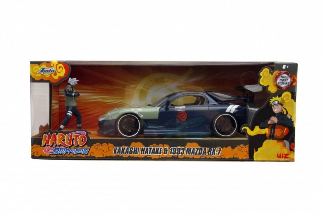 Mazda RX-7 1993 mit Naruto Figur im Maßstab 1:24 von Jada Toys