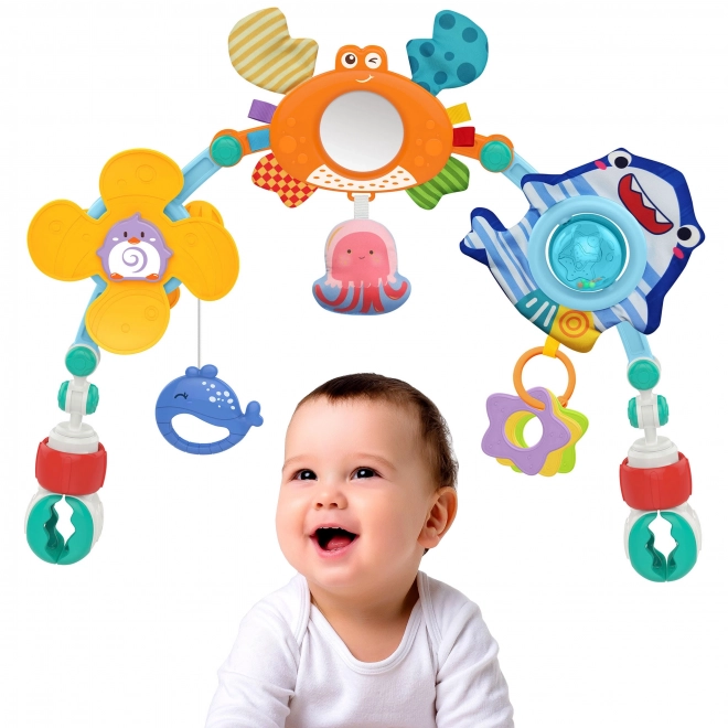 Woopie Spielbogen mit Meeresfreunden für Kinderwagen, Bett oder Autositz