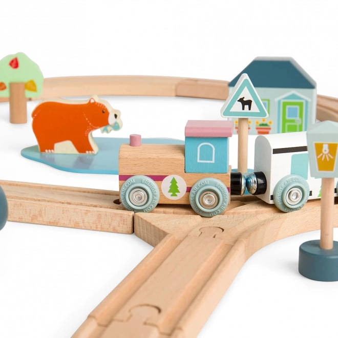 Holzeisenbahn bei Wald von Bigjigs Toys