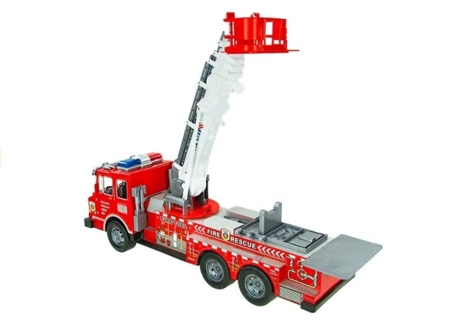 Großes Feuerwehrstation-Set mit Helm und Quad