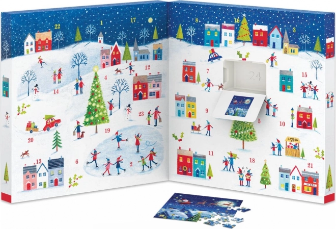 Adventskalender Puzzle Weihnachten Stadt von Eurographics