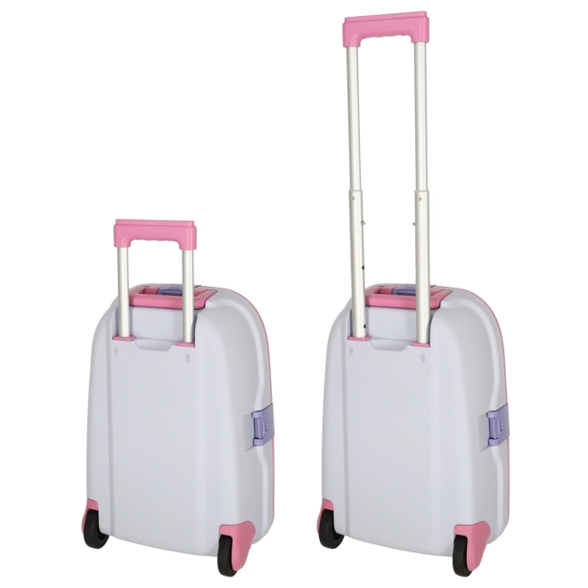 Kinder Reisekoffer Kabinentrolley mit LED Rollen in Pink – Rosa