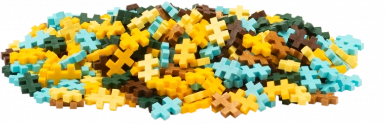 350 robuste Teile aus recyceltem Kunststoff