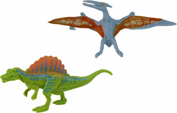 Zwei realistische Dinosaurier-Modelle