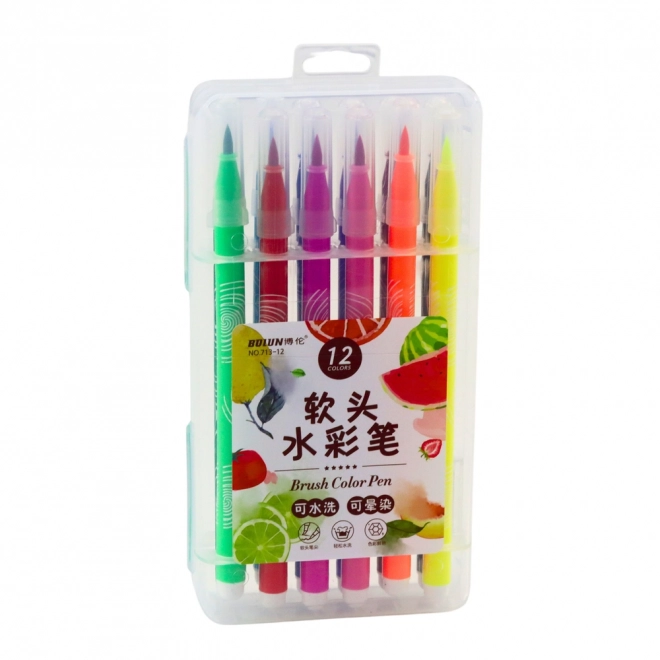Aquarellmarker im Organizer 12 Farben