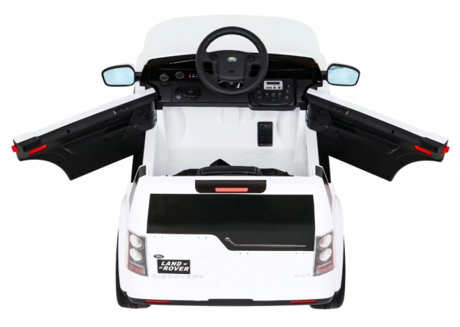 Land Rover Discovery Elektrisches Kinderauto weiß + Fernbedienung + EVA-Räder + langsamer Start + MP3 Radio