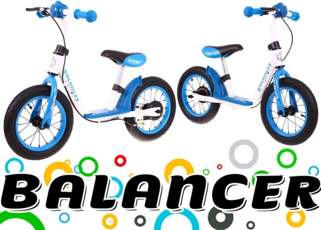 Lauflernrad SporTrike Balancer Weiß – blau