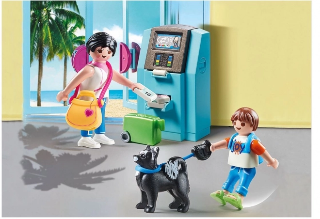 Playmobil Touristen mit Geldautomat