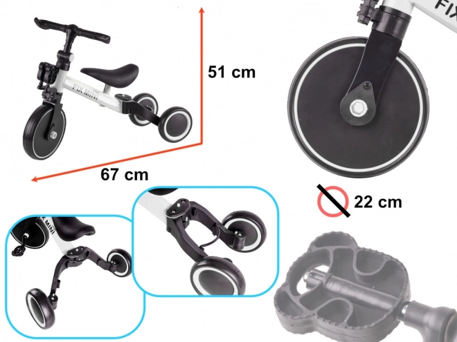 Trike Fix Mini 3-in-1 Laufrad Weiß