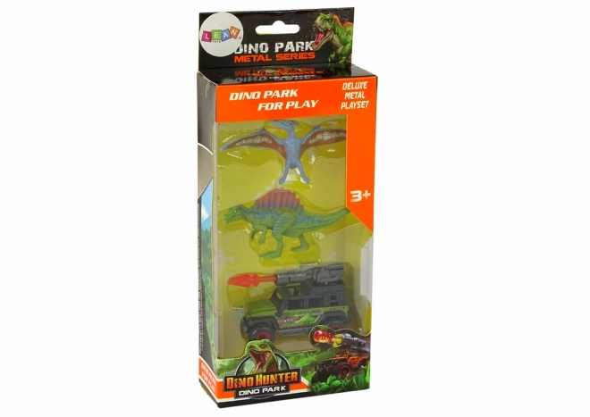 Dinosaurier-Figuren-Set mit Raketenfahrzeug