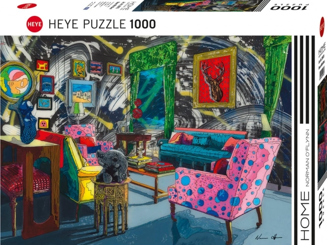 Heye Puzzle Zimmer mit Hirsch 1000 Teile