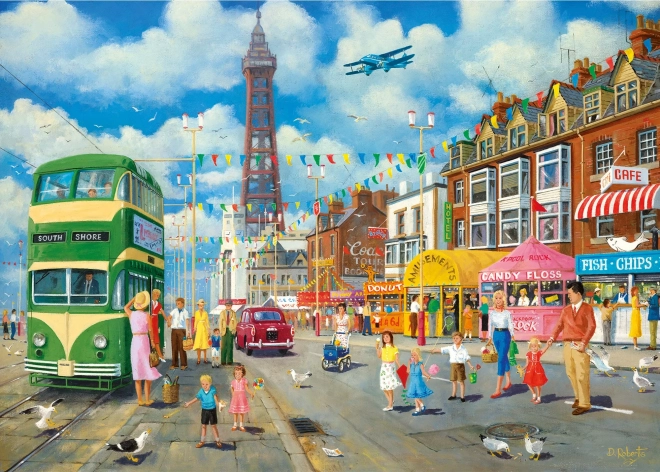 Gibsons Puzzle Blackpool Promenade 1000 Teile