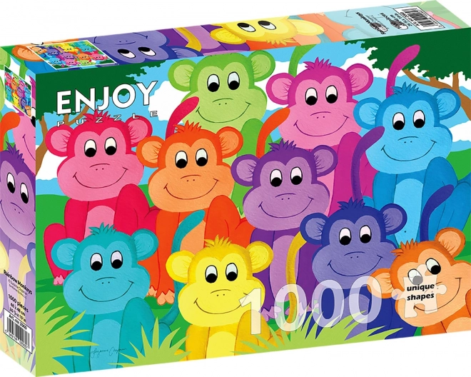 Puzzlespiel Regenbogen Affen 1000 Teile