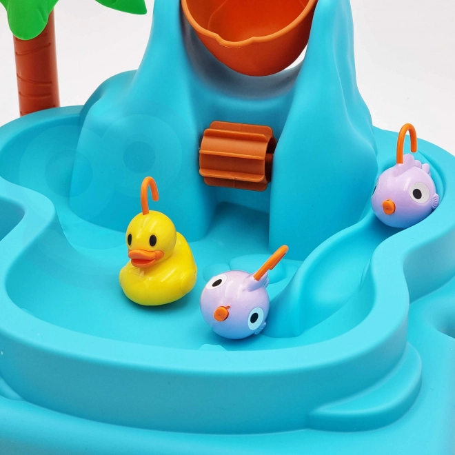 Woopie Wasser Spieltisch 2-in-1 Fischfang-Spiel mit Wasserfall