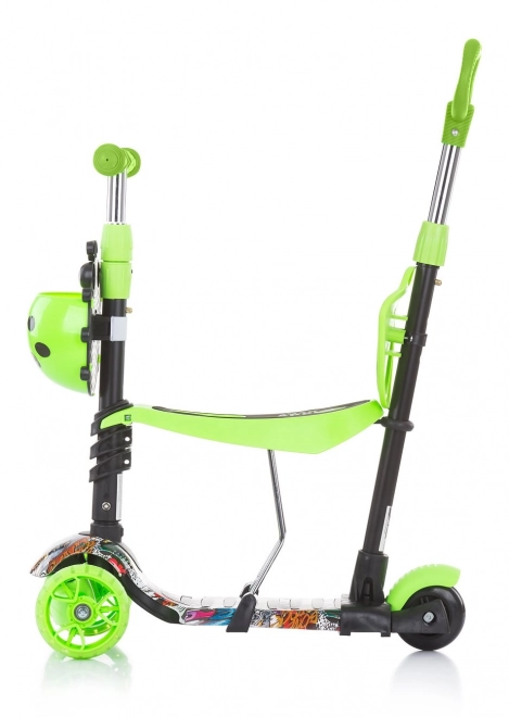 Chipolino Kinderroller Kiddy Evo 3-in-1 Ocean – Grünes Graffiti