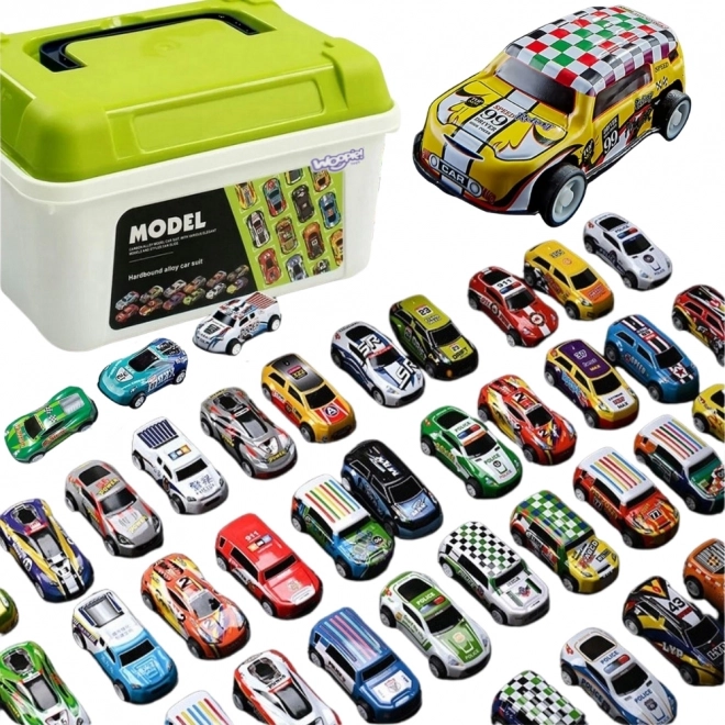 Woopie Rennauto-Set mit Tragetasche und Spielmatte