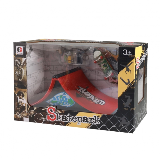 Skatepark mit Schraubbarer Fingerboard Rampe