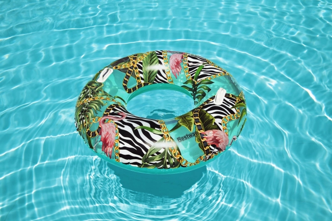 Bestway aufblasbarer Schwimmring mit Palmen 114 cm