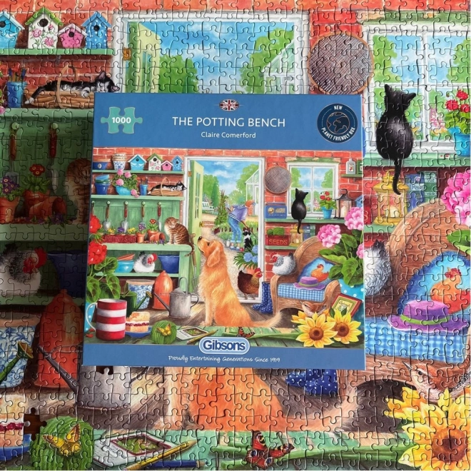 Puzzlespiel Gartenregale 1000 Teile