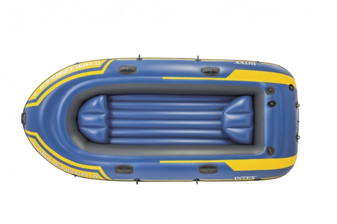 Intex Challenger 3er Set Schlauchboot mit Pumpe und Ruder