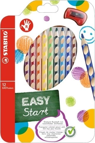 STABILO EASYstart Buntstift-Set für Rechtshänder