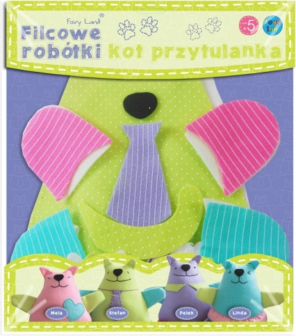 Kreativ-Set Plüschkatze Stefan Filz-Handarbeiten
