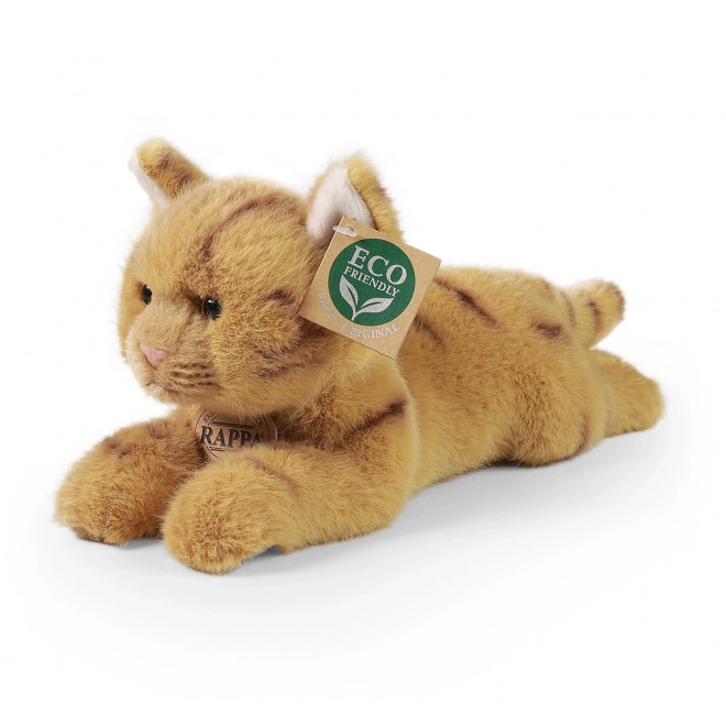 Plüschkatze liegend braun ECO-FRIENDLY