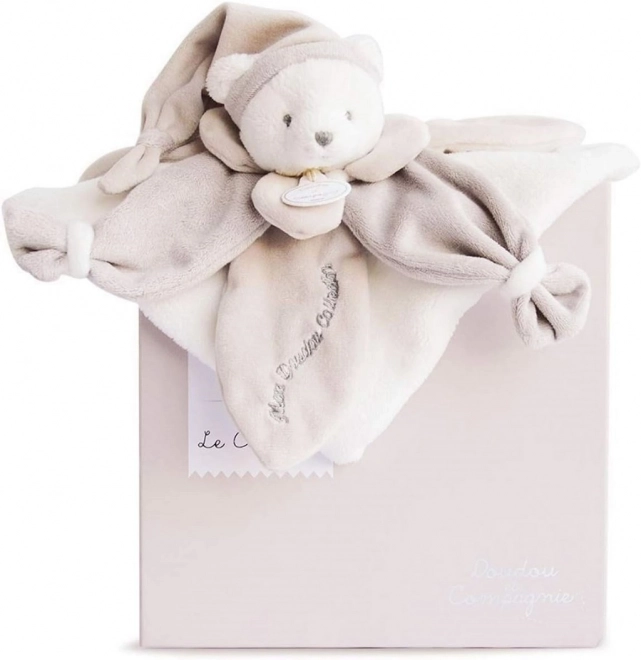 Doudou Geschenkset - Plüsch Schmusetuch Beiger Teddy