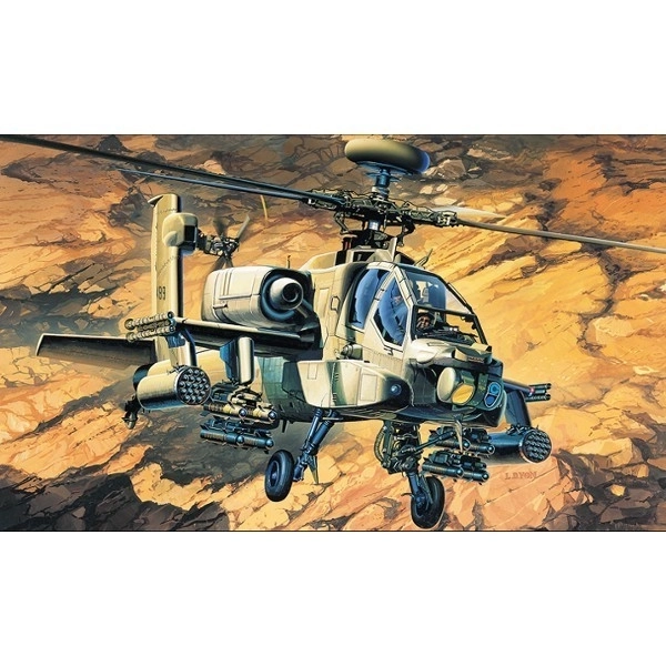 Kunststoffmodellhubschrauber Boeing AH-64A Apache 1:48